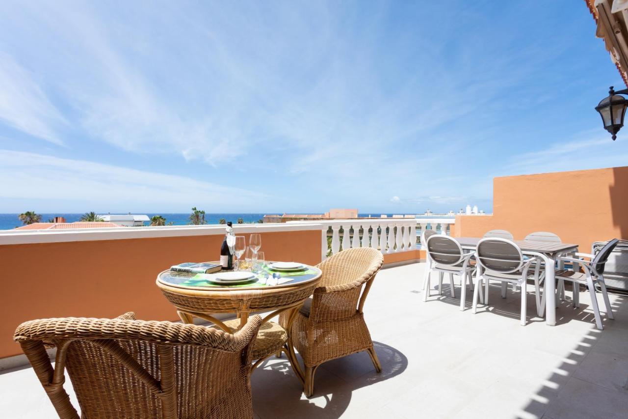 Exclusive Penthouse Playa Las Vistas 4 Close To The Sea And Beach, Aircondition For A Fee, Wifi, Terrace, Heated Pool Playa de las Americas  Eksteriør bilde