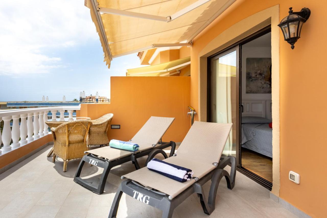 Exclusive Penthouse Playa Las Vistas 4 Close To The Sea And Beach, Aircondition For A Fee, Wifi, Terrace, Heated Pool Playa de las Americas  Eksteriør bilde